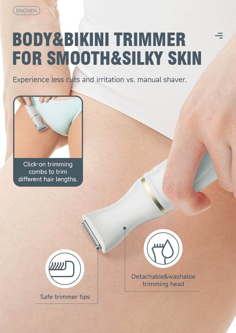 Mocha D 3-in-1 body hair trimmer