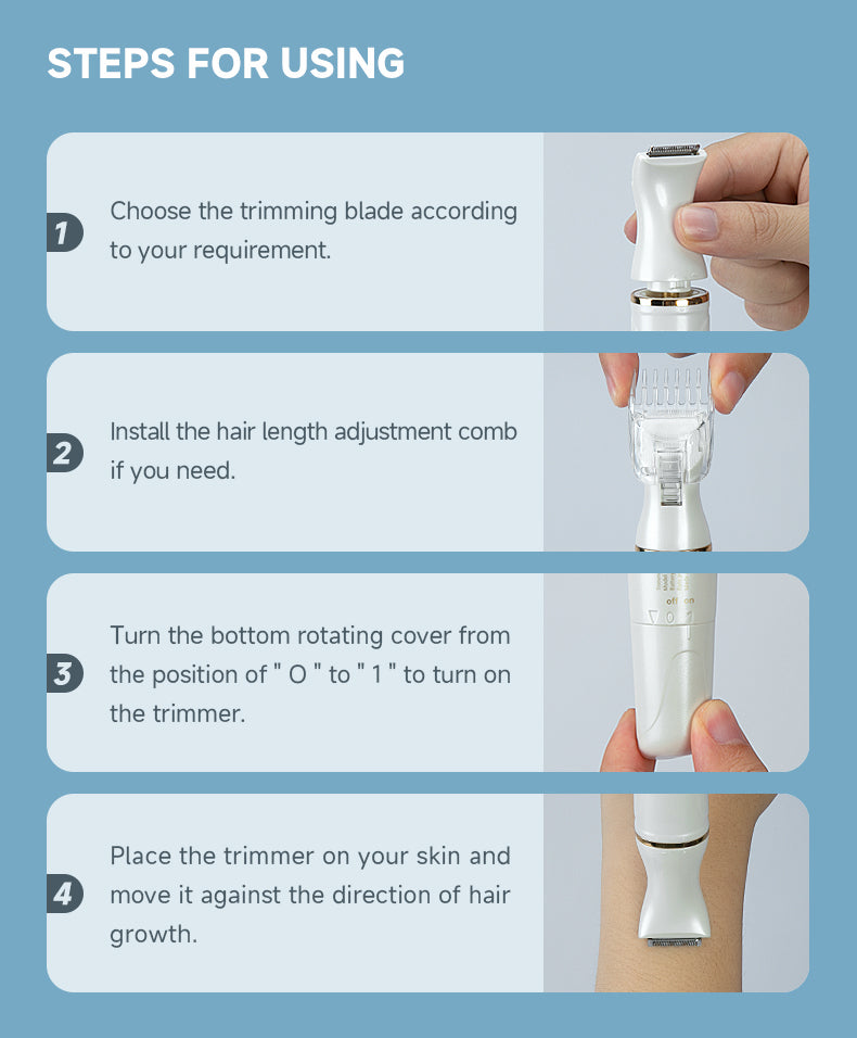 Mocha D 3-in-1 body hair trimmer