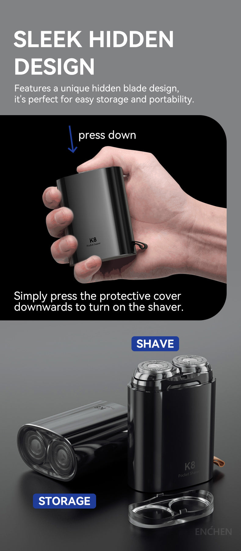 K8 Mini shaver