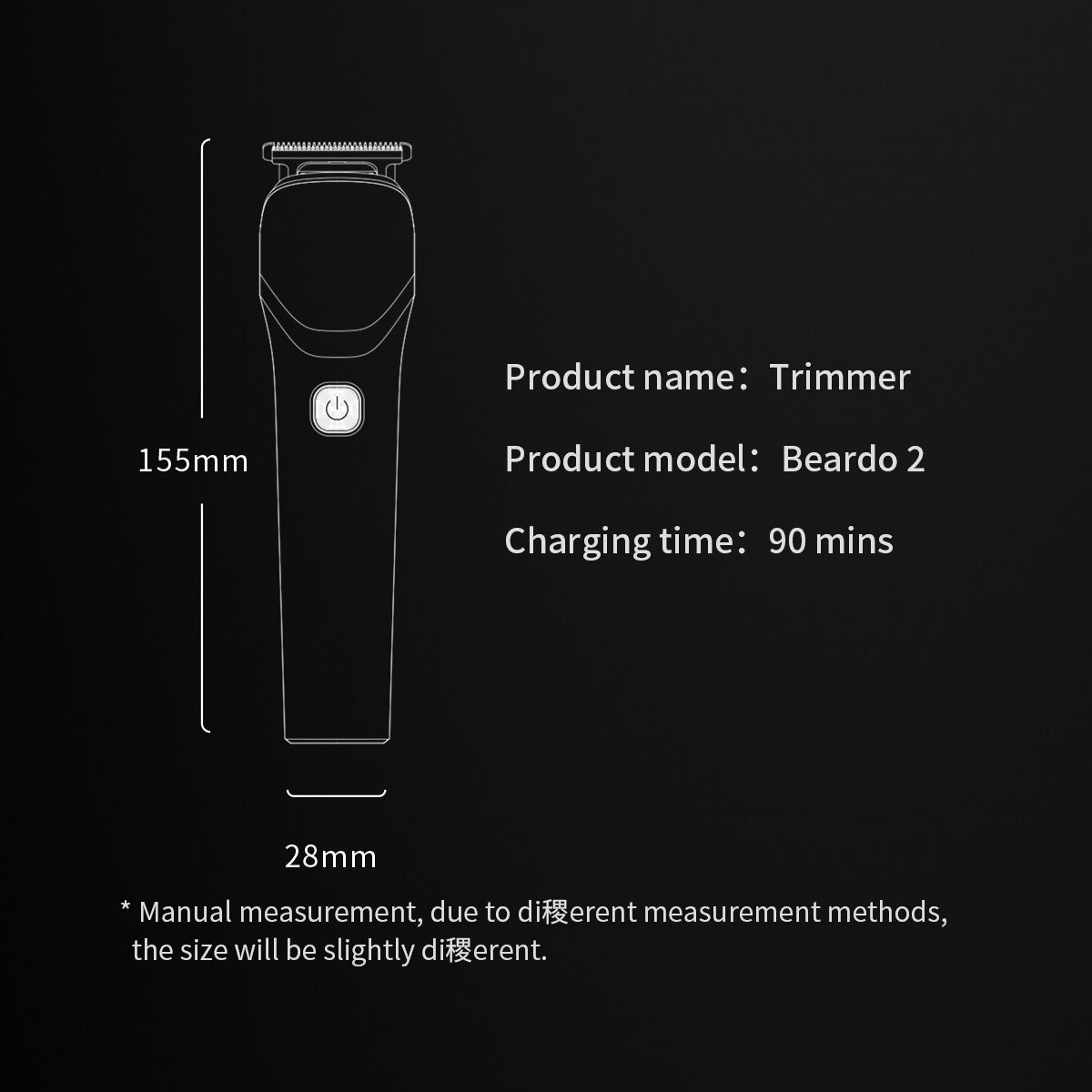 Beardo 2 Trimmer (TR-001) upgraded version