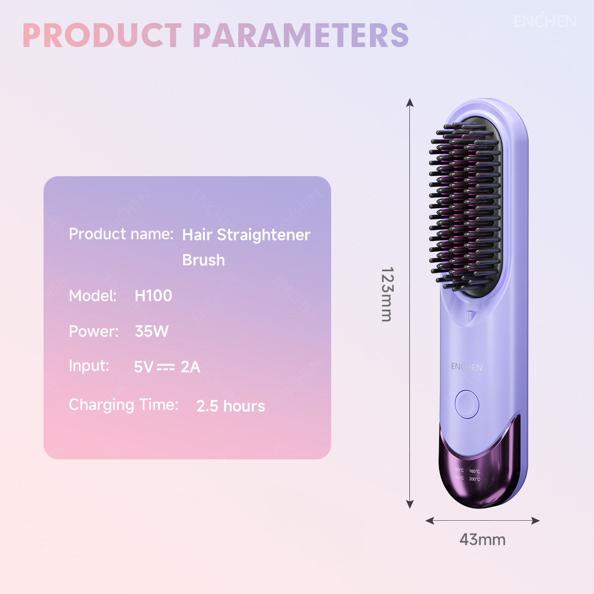 H100-Nhairstraightenerbrush